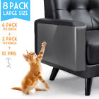 8PC Cat Scratch Furniture Guards Couch Protector Anti-Scratch Deterrent Pad Tape