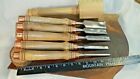 Set of 5 Framing Chisels w/ 8 inch Hickory handles and 16 oz. Maple Mallet