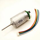 555 DC24V Copier Long Axis Motor With Photoelectric Speed Sensor Encoder