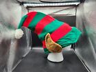 Festive Red Gnome Elf Hat with Built in Ears Novelty Christmas Spirit