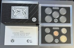 2023 S United States Partial SILVER Proof Set in Original Box with COA