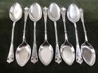 8 nice Antique Elkington & Co Sorbet or ice cream spoons silver plated C.1875