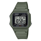 Casio W217H-3AV, Chronograph Watch, Green Resin Band, Alarm, Illuminator, NEW