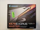 New Open Box. Never Installed Gigabyte X570s Aorus Master ATX AM4 Motherboard