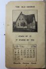 Scenic Claysville Christian Church 1926 Calendar November Postcard Old Vintage