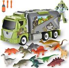 FGSOSO Toys for 3 4 5 6 Year Old Boy Girl, 3 in 1 Dinosaurs Transport Truck...
