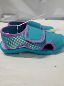 Cat & Jack  Girls Turquoise/Purple Water Shoes - NWT XL 11/12 New