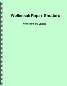 Wollensak Rapax Shutters (also Graphex) Disassembly Charts for Repair Reprint