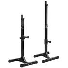 2pcs Adjustable Standard Solid Squat Stands Rack Barbell Free-press Bench Used
