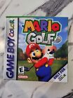 Mario Golf: Advance Tour (Nintendo Game Boy Advance, 2004) Tested Authentic CIB!