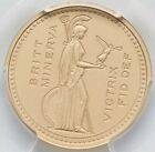 GOLD 1/4 Oz PCGS PR70 2021 Q Victoria Sovereign Britannia Ascension BRITAIN Coin