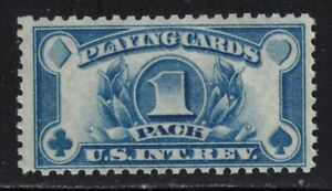 US Revenue Playing Card Stamp Scott # RF29 Blue 1 Pack - Mint OG NH