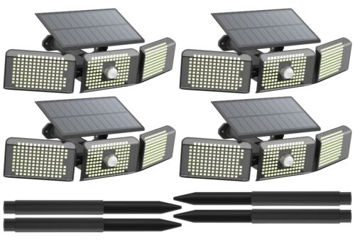 388 LED Solar Lights Outdoor garden Waterproof Motion Sensor Security Wall Lamp