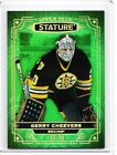 2022-23 Upper Deck Stature Hockey Gerry Cheevers Green /99 Boston Bruins