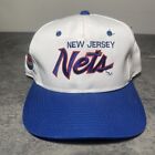 New Jersey Nets Sport Specialties Snapback NBA Hat Cap Vtg script 1990s Brooklyn