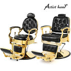 Artist hand Black+Gold HeavyDuty Barber Chair All Purpose Hydraulic SalonStyling