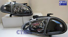 JDM OE Black Headlights & Black Corner lights for 92-97 Honda CRX Del Sol VtiR (For: Honda CRX)
