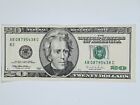 1996 20 dollar bill President JACKSON SERIAL: AF 95166340 F