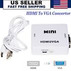 NewHDMI To VGA Converter Audio Adapter 1080 P For Computer , PC ,TV & Projector