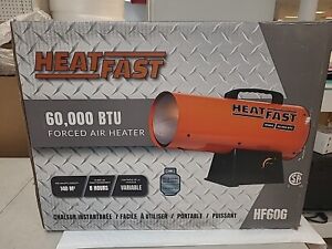 Heat Fast, LP Force Air Heater, Propane, 60000 BTU, HG60G