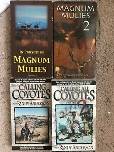 New ListingVintage Lot VHS tapes 2 x Wyoming Magnum Mulies Mule Deer, 3x Calling Coyotes