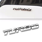 Car Sticker 3D TURBO Logo Emblem Metal Badge Trunk Bumper Decal Accessory Silver (For: Kia Sportage)