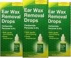 Sheffield Ear Wax Removal Drops,  (0.5 Oz. / 15 ml ) pack of 3
