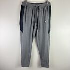 Nike Pants Mens XL Gray Logo Swoosh Fleece Joggers Therma Fit