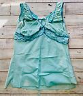 Charlotte Russe Y2K Top Vintage Teal W Dark Accents Size Small Fairy Boho Vguc