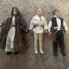 Vintage Star Wars Toys 1996 Lot Luke Han And Ben. Some Staining Good Condition
