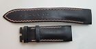 OEM Breguet Black Leather Watch Strap 23/20mm for Type XXII Flyback Chronograph