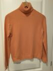 Ann Taylor 100% Cashmere Sweater Turtleneck Salmon Color Long Sleeved