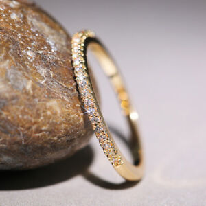 Elegant 925 Silver Filled,Rose Gold,Gold Ring Women Cubic Zircon Jewelry Sz 6-10