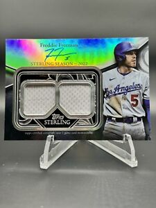 2024 Topps Sterling Freddie Freeman LA Dodgers Relic Patches On Card Auto 24/25