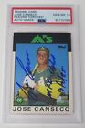 Jose Canseco A's Signed Autograph 1986 Topps Traded Rookie Card 20T PSA 10 Auto