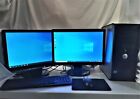 Dell Professional Business Dual Monitor Windows 10 Desktop Computers - Multiple