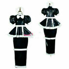 Sissy maid pvc dress lockable Uniform cosplay costume Tailor-made /