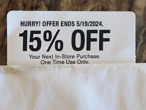 New ListingHome Depot 15% off IN STORE Coupon Expires 5/19/2024 , save up to $200 