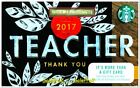STARBUCKS COFFEE USA 2017 NEW YORK APPLE ' TEACHER ' US COLLECTIBLE GIFT CARD