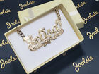 PERSONALIZED 18K GOLD PLATED SINGLE NAME PLATE , ANY NAME FREE CHAIN * FREE SHIP