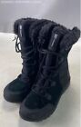 Women's Columbia Ice Maiden III Black Suede Faux Fur Winter Snow Boots, Size 9