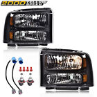Fit For 1999-2004 Ford Super Duty F250 F350 Excursion Conversion Headlights  (For: 2002 Ford F-350 Super Duty Lariat 7.3L)