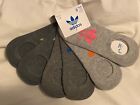 6 Pair Adidas Superlite Super No Show Socks, Women's Shoe 5-10, Gray Pink Blue