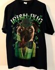 St. Patrick's Day Irish Men's Pug Tee Shirt Size Large