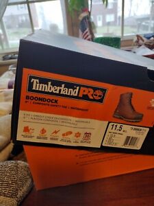 Timberland Pro Boondock Waterproof Boots, Men’s Size 11.5 Medium Width w/socks