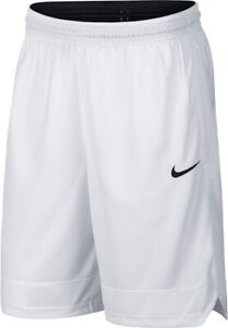 NWT Men's Nike Icon Dri-Fit Basketball Shorts White Black Dri Fit Size S M L