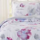 Twin/Twin Extra Long Teen Modern Luxe Floral Comforter Set Pink/Gray/Blue -