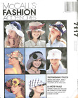 Vintage Women's Wide Brim Floppy Sun Hat Cap Sewing Pattern UNCUT 22-23