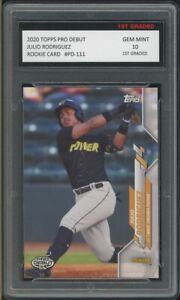 Julio Rodriguez 2020 Topps Pro Debut 1st Graded 10 Rookie Card #PD-111 Power