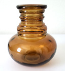 Glass Vase , Amber Color 6.5